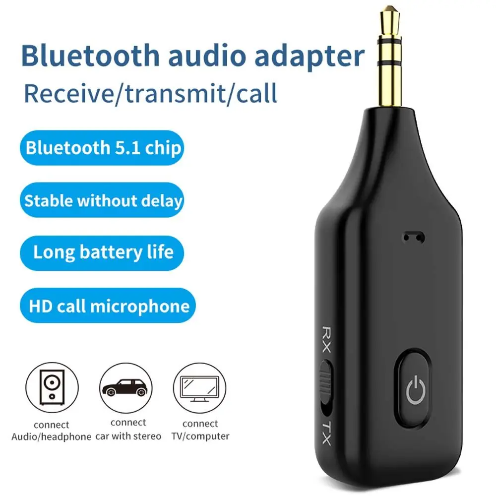 

Compatible Adapter Data Dongle Receiver 3.5mm AUX Audio Receiver Bluetooth Adapters Bluetooth Transmitter Bluetooth Receiver