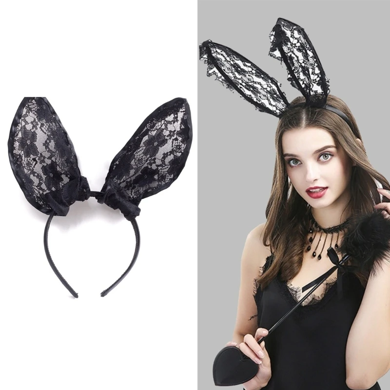 Women Sexy Headpiece BunnyEar Hairband Lace Headband LolitaStyle Carnivals Costume Headdress Halloween Party Headwear
Women Sexy Headpiece BunnyEar Hairband Lace Headband LolitaStyle Carnivals Costume Headdress Halloween Party Headwear