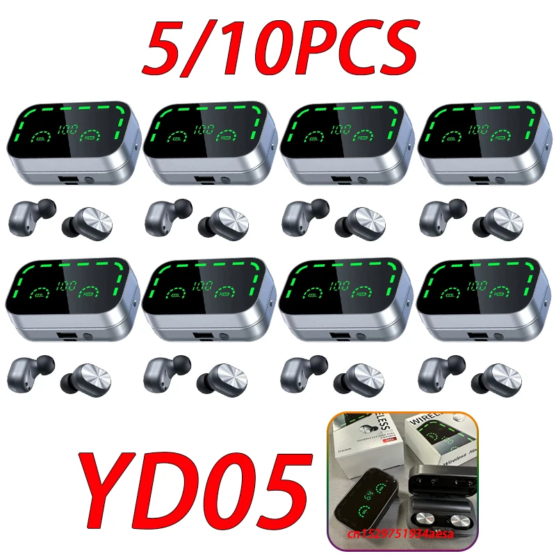 Lots 5/10PCS YD05 TWS Wireless Headset Bluetooth Earphones Stereo V5.3 Headphones Earbuds Noise Cancelling Smart Display
Lots 5/10PCS YD05 TWS Wireless Headset Bluetooth Earphones Stereo V5.3 Headphones Earbuds Noise Cancelling Smart Display