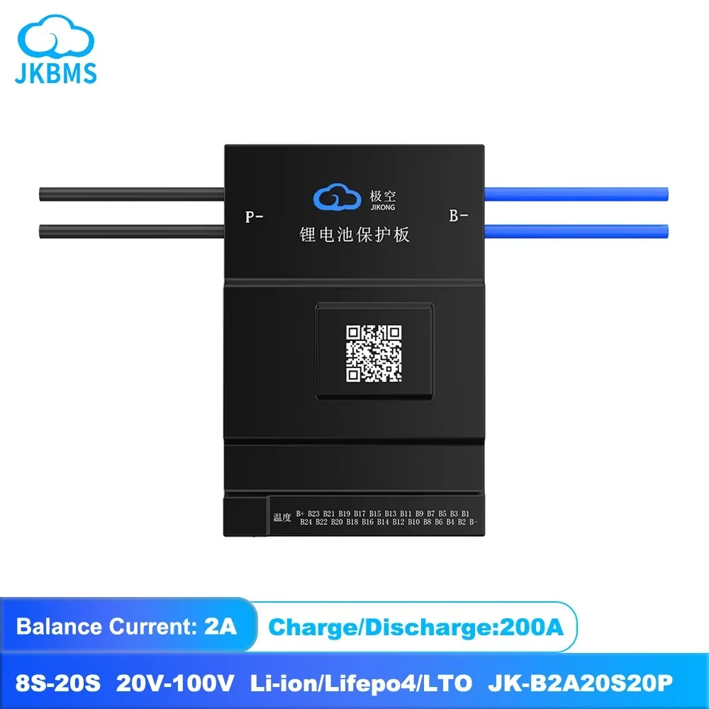 JKBMS 2A Active Balance Smart Bms 200A CANBUS Rs485 Heat BT 36V 48V 60V 8S 10S 12S 17S 20S 24S Lifepo4 Li-Ion Lto Battery
JKBMS 2A Active Balance Smart Bms 200A CANBUS Rs485 Heat BT 36V 48V 60V 8S 10S 12S 17S 20S 24S Lifepo4 Li-Ion Lto Battery