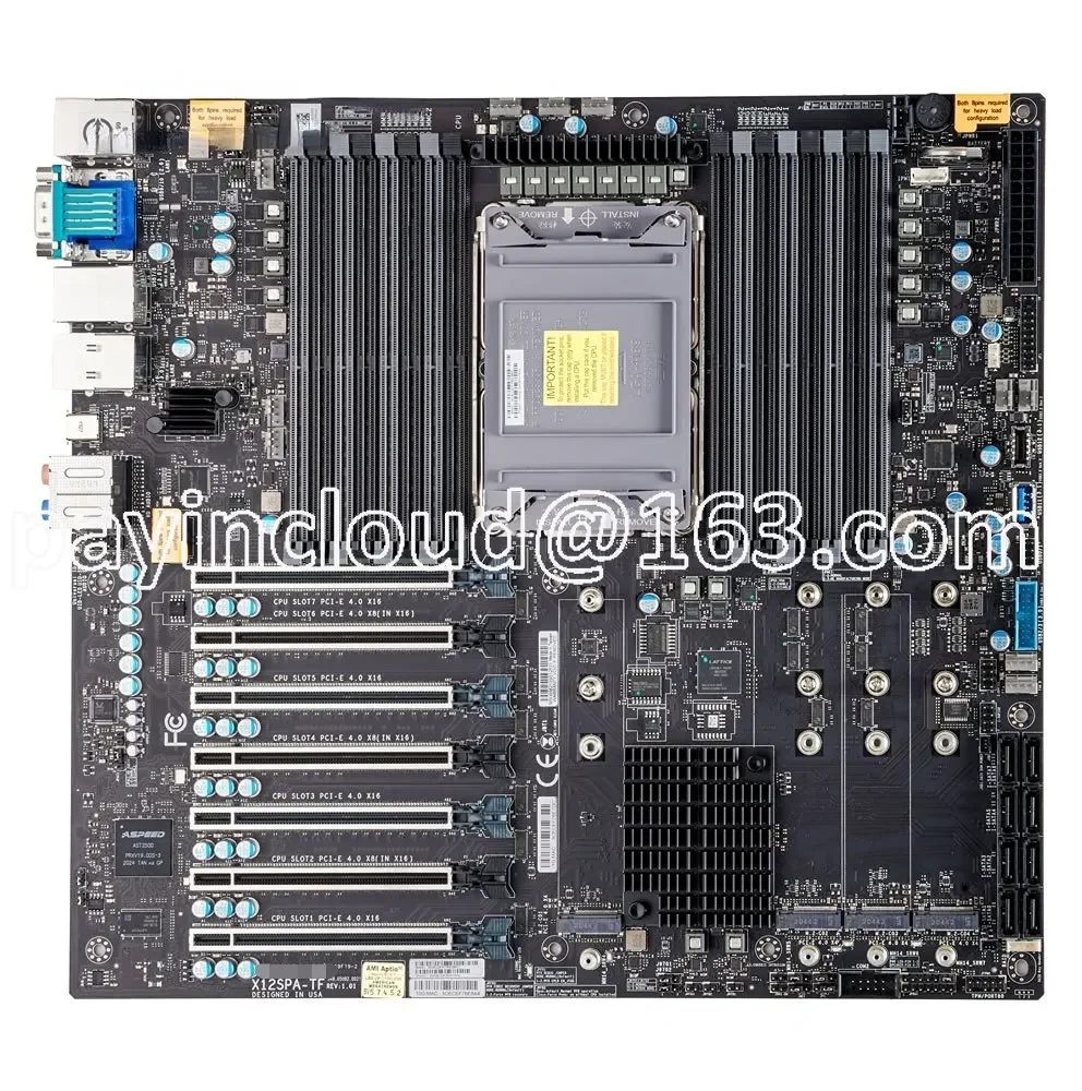 Материнская плата для Supermicro материнская плата 3rd Gen Xeon Масштабируемые процессоры Xeon X12SPA-TF процессор DDR4
Материнская плата для Supermicro материнская плата 3rd Gen Xeon Масштабируемые процессоры Xeon X12SPA-TF процессор DDR4