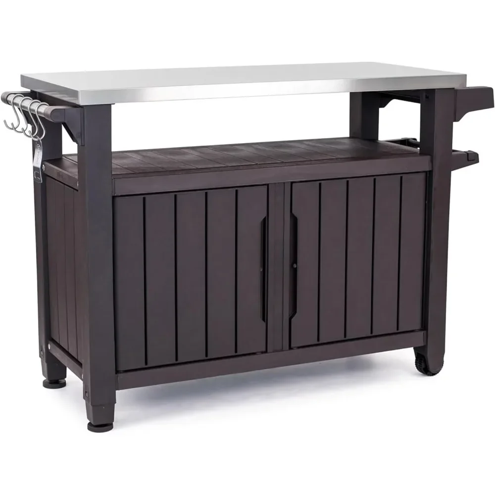 Outdoor Table with Rectangle, Portable Table and Storage Cabinet, Outdoor Tables.
Outdoor Table with Rectangle, Portable Table and Storage Cabinet, Outdoor Tables.