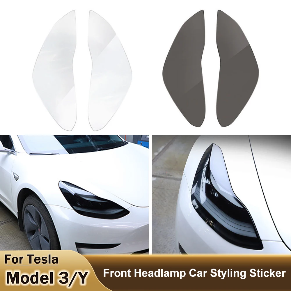 Front Headlamp Car Styling Sticker for Tesla Model 3 Y 2021 2022 Headlamps TPU Smoked Black Headlights Protector Film Accessorie
Front Headlamp Car Styling Sticker for Tesla Model 3 Y 2021 2022 Headlamps TPU Smoked Black Headlights Protector Film Accessorie