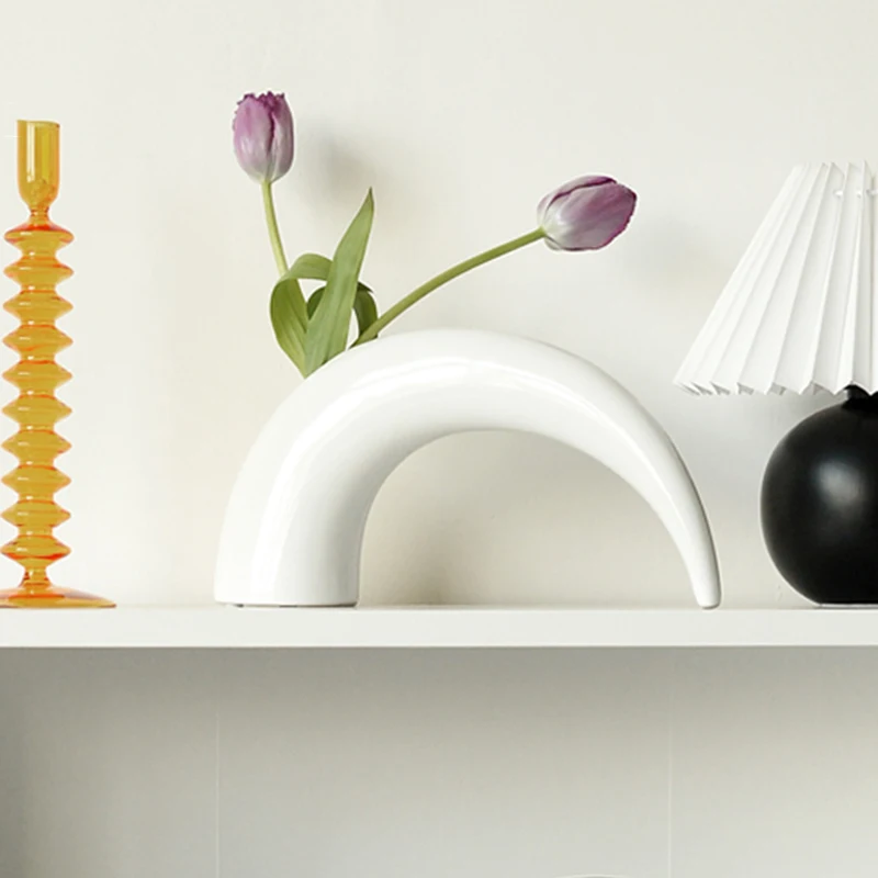 

Скандинавская простая Вегетарианская керамическая ваза, домашний декор, ваза для цветов, композиция для сушеных цветов, настольное искусство, украшение для дома, гостиной