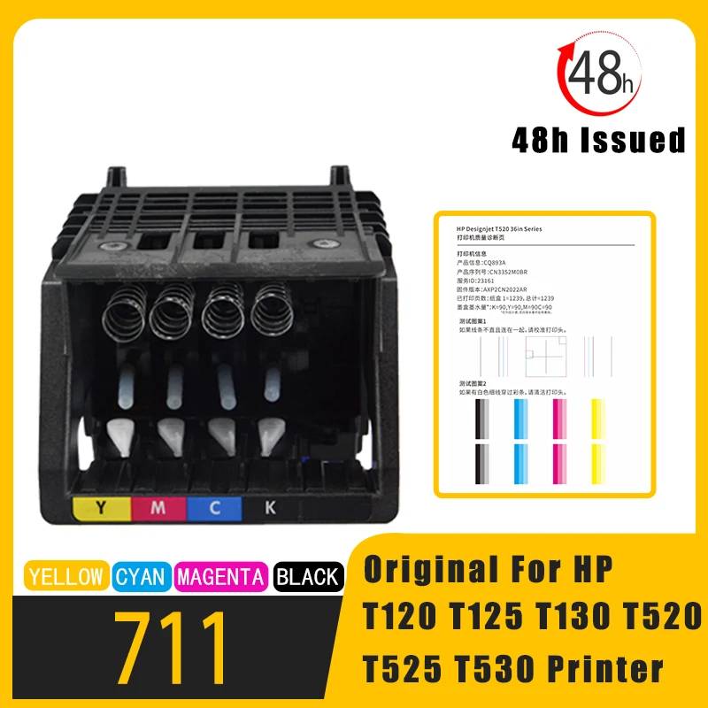 

For HP 711 Printhead 711B 711XL for HP711 Print Head C1Q10A For HP DesignJet T120 T125 T130 T530 T525 T520