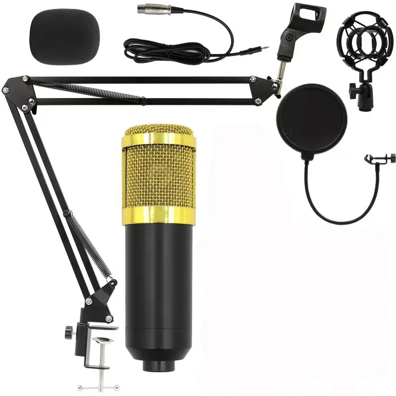 BM800 Condenser Microphone with V8 Sound Card, Internet Celebrity Anchor K Song Recording Live Broadcast Set NB-35 Bracket
BM800 Condenser Microphone with V8 Sound Card, Internet Celebrity Anchor K Song Recording Live Broadcast Set NB-35 Bracket