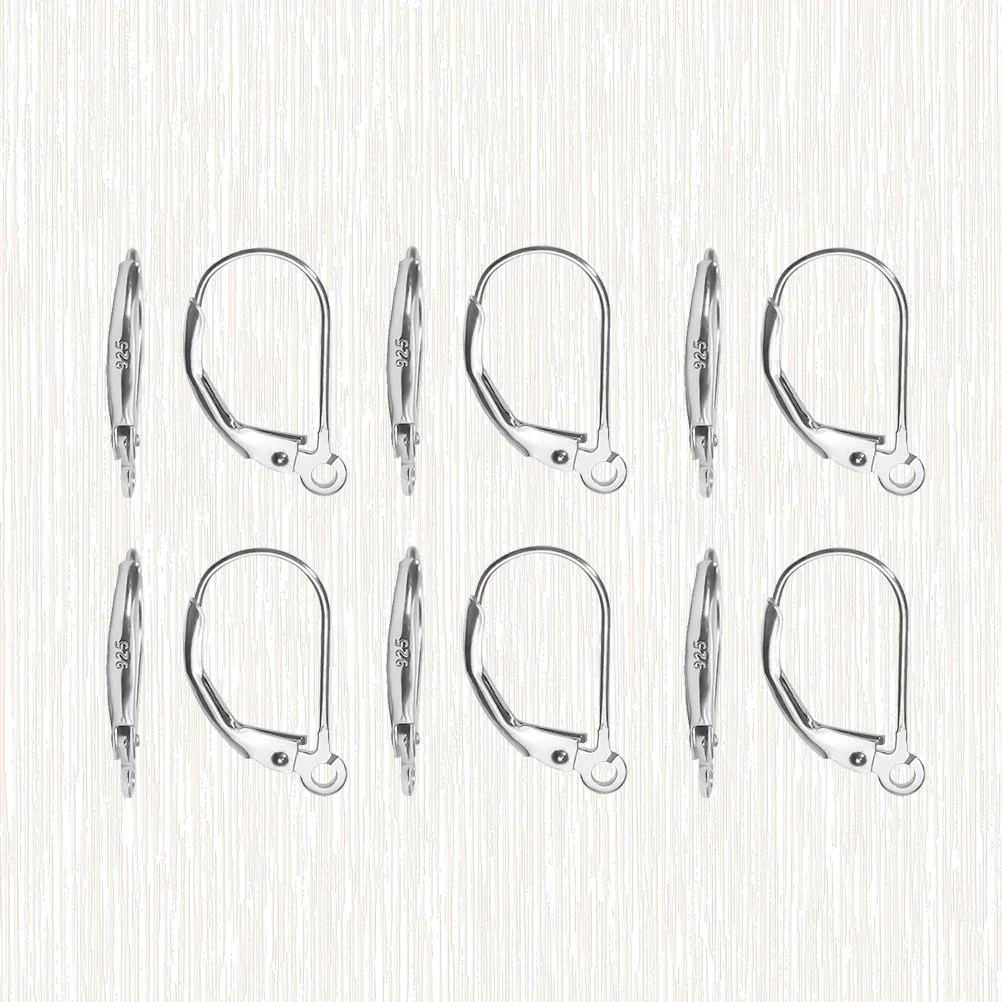 8 Pcs D Shape Silver Earrings Stylish Ear Hook Accessories Delicate Ear Hanging Supplies Jewelry Gift for Women Girls (Silver)
8 Pcs D Shape Silver Earrings Stylish Ear Hook Accessories Delicate Ear Hanging Supplies Jewelry Gift for Women Girls (Silver)