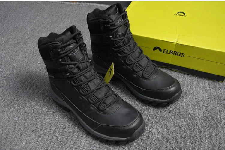 

ELBRUS Men`s anti-slip Waterproof climbing hiking Trekking hunting snow boots mens Shockproof camping trekking working boots