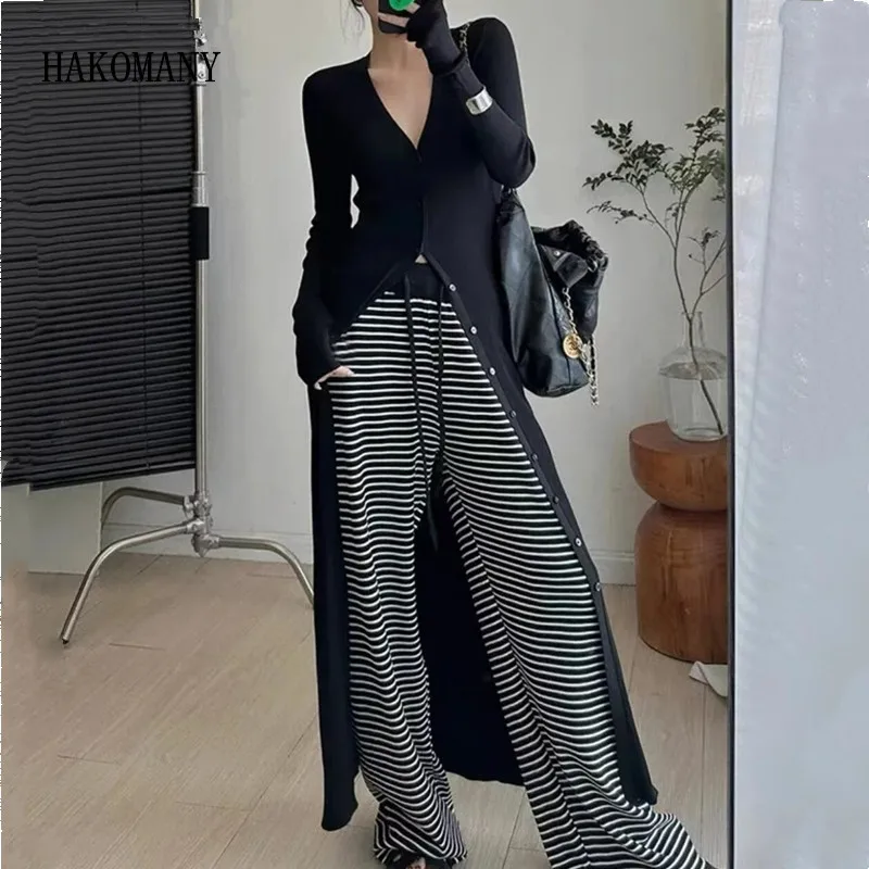 2023 Woman V collar Full Sleeve Jumper Slim Knitwear American Retro Single-Brested Buttons Knitted Maxi Long Cardigan Sweater
2023 Woman V collar Full Sleeve Jumper Slim Knitwear American Retro Single-Brested Buttons Knitted Maxi Long Cardigan Sweater