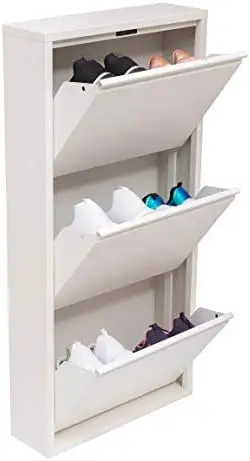 

3 & 4 Drawer Shoe Cabinet, 3-4Tier Shoe Storage Organizer, (White) (3 & 4Tier) (3 Tier) Commercial rice cooker cup Comoda con