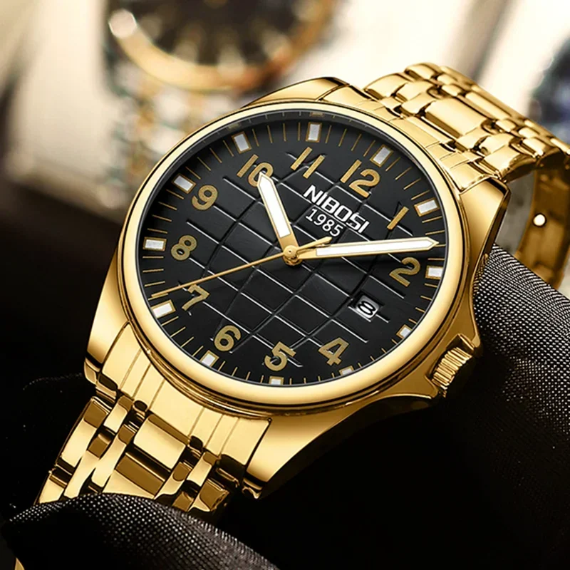 

NIBOSI Luxury Man Wristwatch Waterproof Luminous Date Men's Watches Sports Men Watch Casual Quartz Male Clock Relogios Masculino