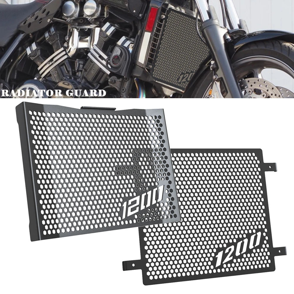 

For YAMAHA VMAX1200 V-MAX VMAX 1200 1985-2007 2006 2005 2004 2003 Motorcycle Radiator Grille Guard Oil cooler Cover Protector