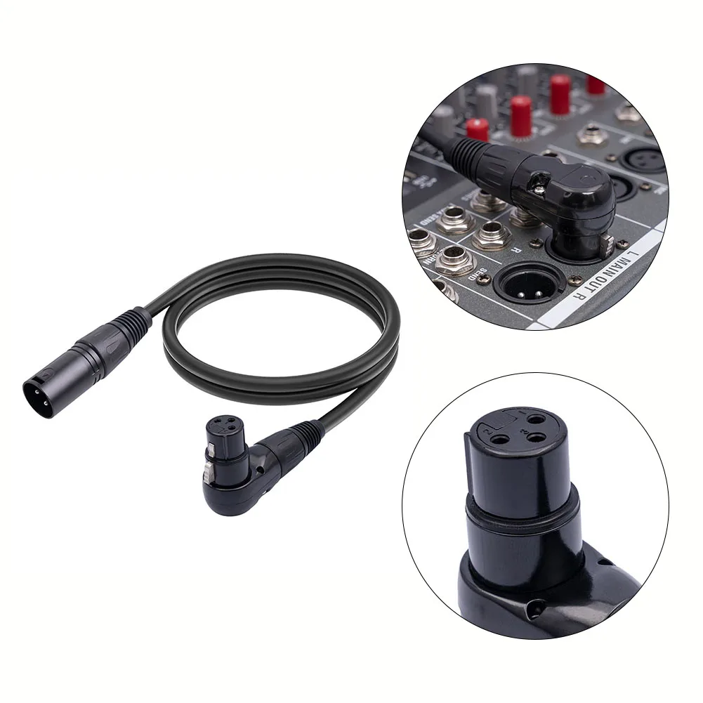 1pc XLR Microphone Extension Cable 90 Degree Female Straight Male 0.3M/1M/1.8M For Speaker Studio Microphone Audio Accessories
1pc XLR Microphone Extension Cable 90 Degree Female Straight Male 0.3M/1M/1.8M For Speaker Studio Microphone Audio Accessories