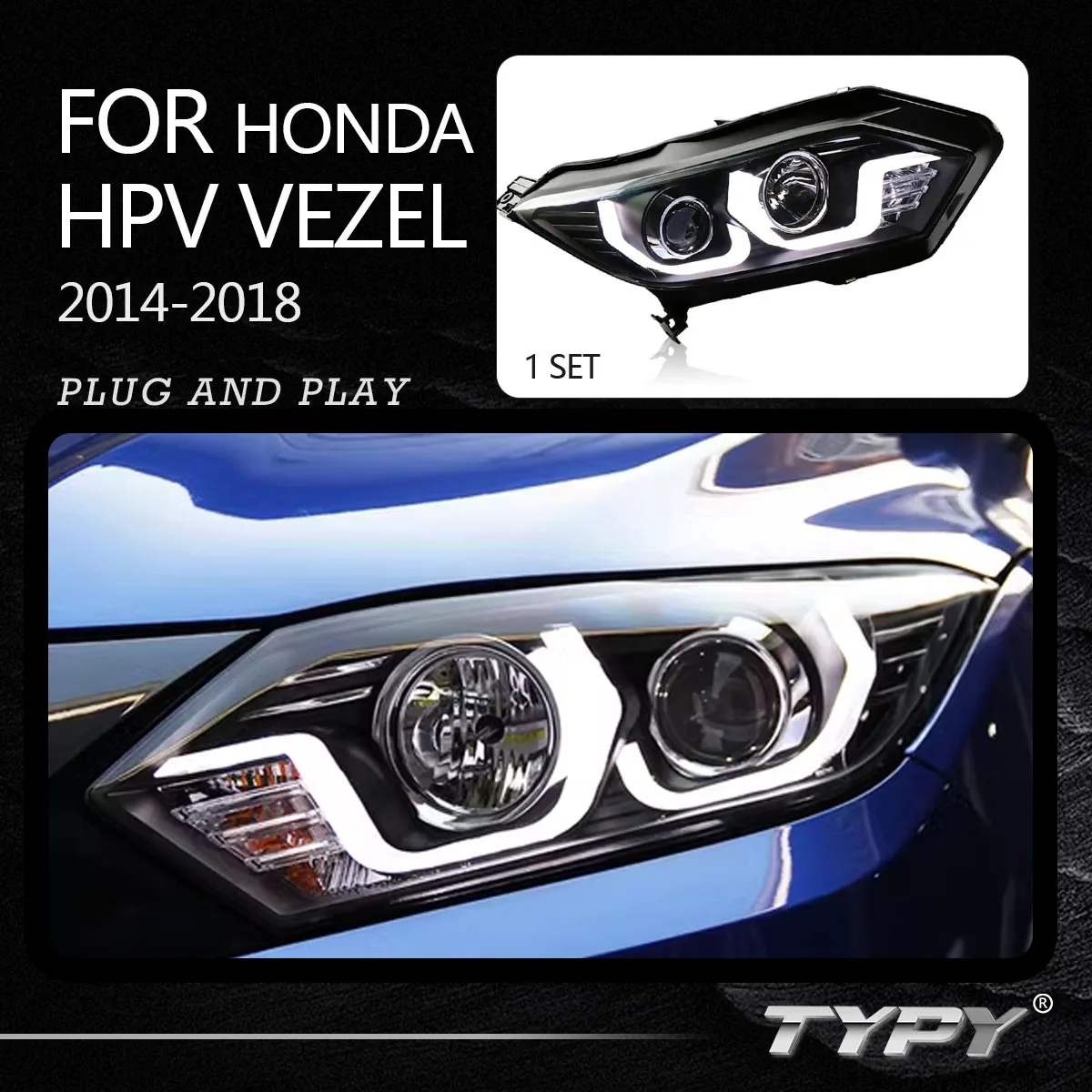 Передняя фара в сборе для Honda HPV VEZEL 2014-2018
Передняя фара в сборе для Honda HPV VEZEL 2014-2018