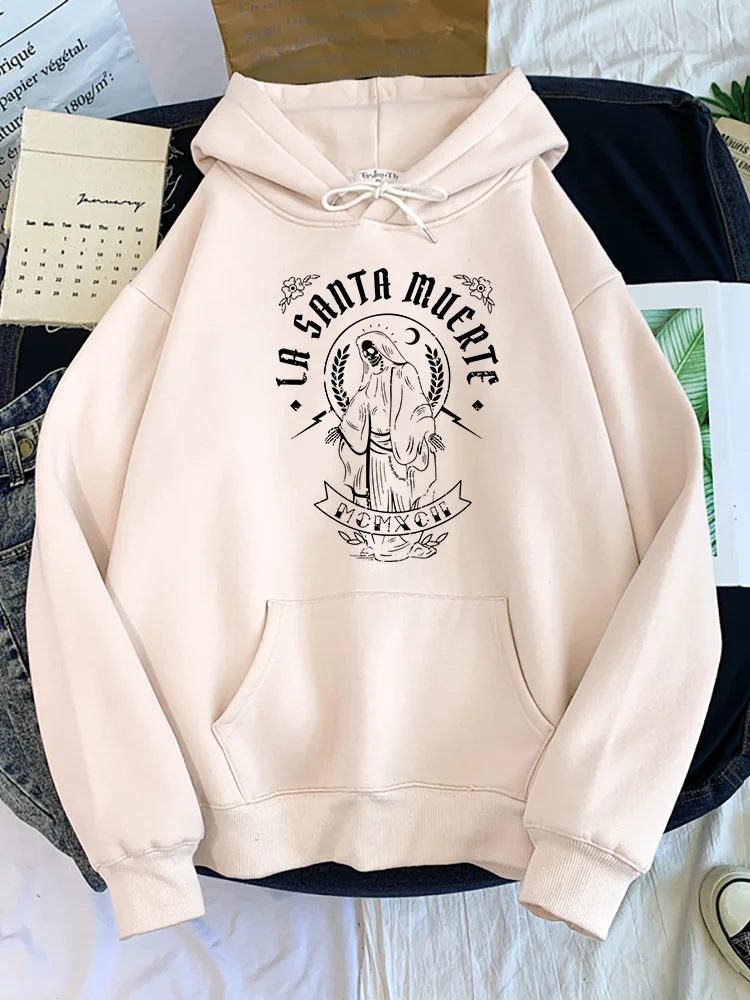 Gothic La Santa Muerte Mcmxch Grim Reaper Print Women Hoodies Harajuku Pullover Oversize Hoody Warm Comfortable Woman Tracksuit
Gothic La Santa Muerte Mcmxch Grim Reaper Print Women Hoodies Harajuku Pullover Oversize Hoody Warm Comfortable Woman Tracksuit