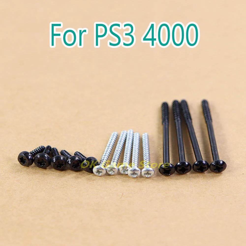 

50sets/lot 14 in 1 Full Set Screws Repair Part For Playstation 3 PS3 Super Slim CECH-4000 Housing Shell screws for ps3 4000 4k