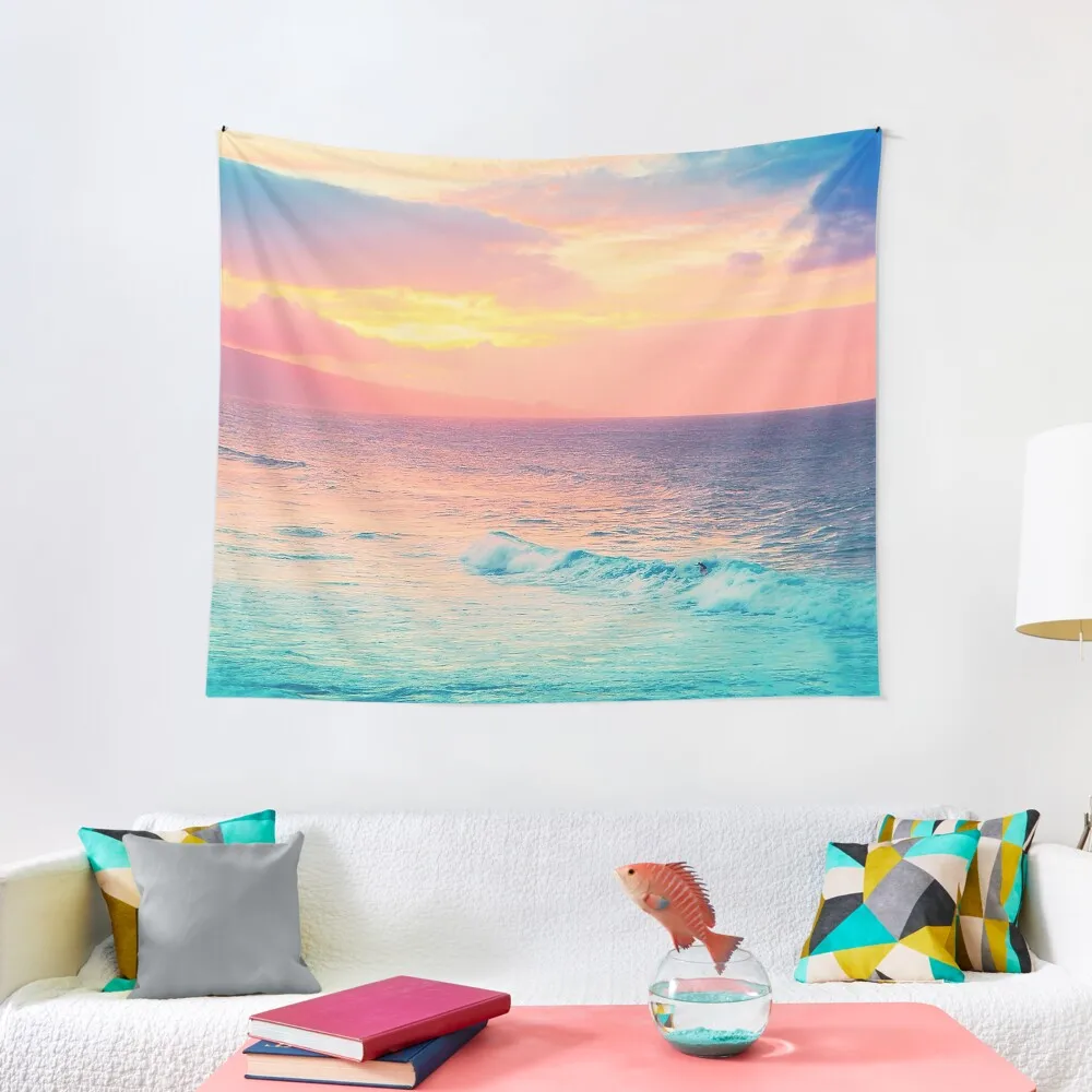 

Hookipa Surf Sunset Tapestry things to decorate the room wall decor Luxury living room decoration