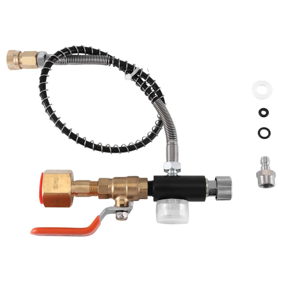 Charging Valve Connector, Carbon Dioxide Inflation Connector M11X1 Thread Quick Connect Adapter CGA320
Charging Valve Connector, Carbon Dioxide Inflation Connector M11X1 Thread Quick Connect Adapter CGA320