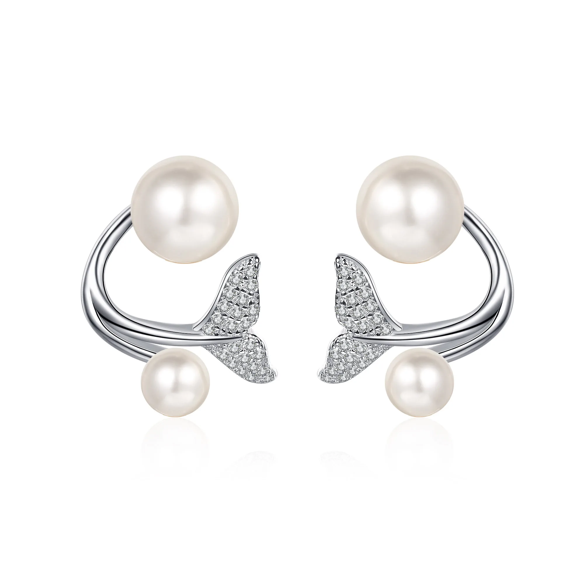 Wholesale Quality White Freshwater Pearl 24Cents S925 Silver Studs Bridal Bling Moissanite Jewelry Pearl Earrings
Wholesale Quality White Freshwater Pearl 24Cents S925 Silver Studs Bridal Bling Moissanite Jewelry Pearl Earrings