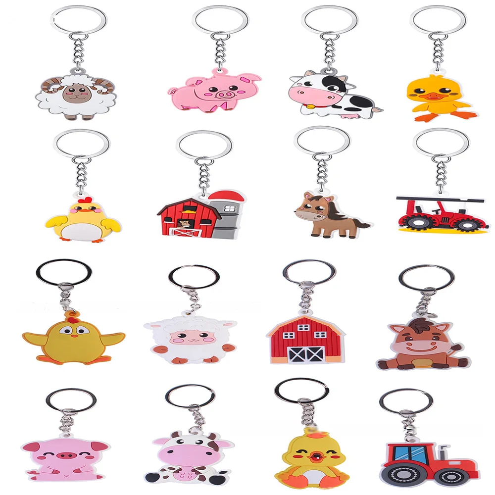 8 Pack Farm birthday party Animal Keychains Barnyard Party Favors Supplies, Kids Party Bag Fillers, School Carnival Rewards
8 Pack Farm birthday party Animal Keychains Barnyard Party Favors Supplies, Kids Party Bag Fillers, School Carnival Rewards
