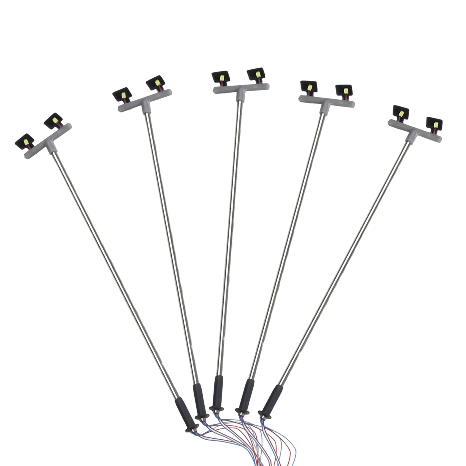 5pcs Model Railway Lamp Lattice Mast Light HO 1:76 Scale LED Street Light Train Layout Toys Garden Decoration Crafts Miniatures
5pcs Model Railway Lamp Lattice Mast Light HO 1:76 Scale LED Street Light Train Layout Toys Garden Decoration Crafts Miniatures