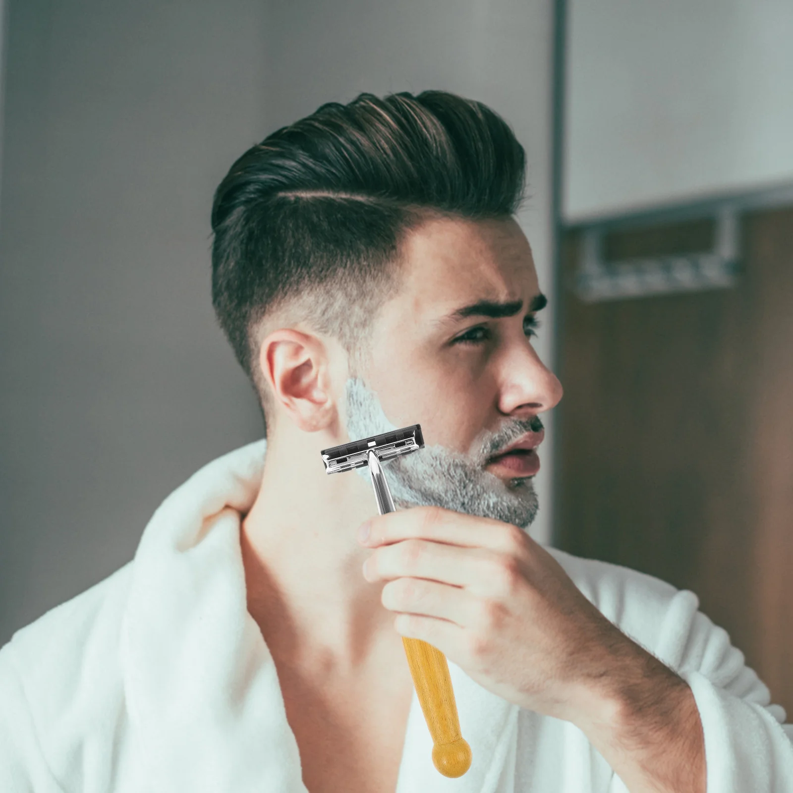 4 Pcs Stainless Steel Trimmer Body Hair Shaver Blades for Men Shaving Clipper Bamboo Handle Beard
4 Pcs Stainless Steel Trimmer Body Hair Shaver Blades for Men Shaving Clipper Bamboo Handle Beard