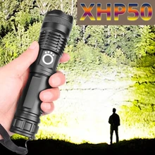 

XHP50.2 Most Powerful Flashlight 5 Modes USB Zoom Led Torch XHP50 18650 or 26650 Battery Best Camping Outdoor Flashlight