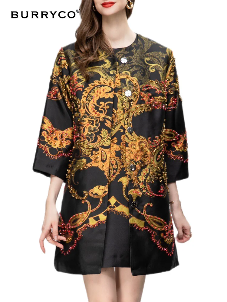 BURRYCO Autumn 2023 Women's New Original Design Fashion Bead Print Embroidered Cashew Coat
BURRYCO Autumn 2023 Women's New Original Design Fashion Bead Print Embroidered Cashew Coat