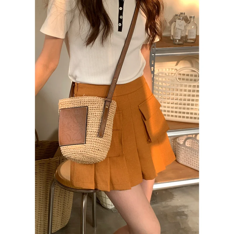 Korean Style High Waist Safari Style Skirt Women Fashion Casual Jeans Skirts Y2K Streetwear Pocket Korean Street Short Skirt
Korean Style High Waist Safari Style Skirt Women Fashion Casual Jeans Skirts Y2K Streetwear Pocket Korean Street Short Skirt