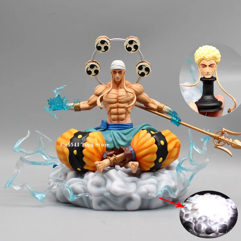 Anime One Piece Figure Enel Statue 23cm GK Sitting Sky Piea Enel Action Figure Eneru 2 Heads Doll LED PVC Model Collectible Toys
Anime One Piece Figure Enel Statue 23cm GK Sitting Sky Piea Enel Action Figure Eneru 2 Heads Doll LED PVC Model Collectible Toys
