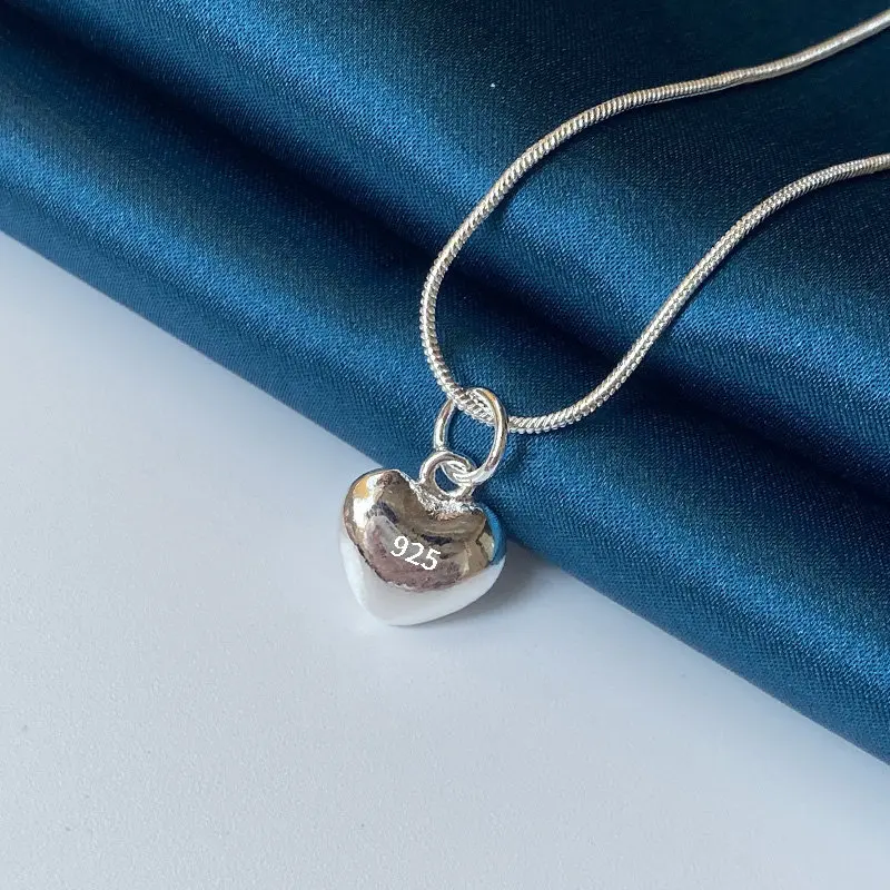 Hot Sale 925 Sterling Silver Necklace 18 Inches Polished Heart Woman Necklace Jewelry Fashion Birthday Wedding Gift
Hot Sale 925 Sterling Silver Necklace 18 Inches Polished Heart Woman Necklace Jewelry Fashion Birthday Wedding Gift