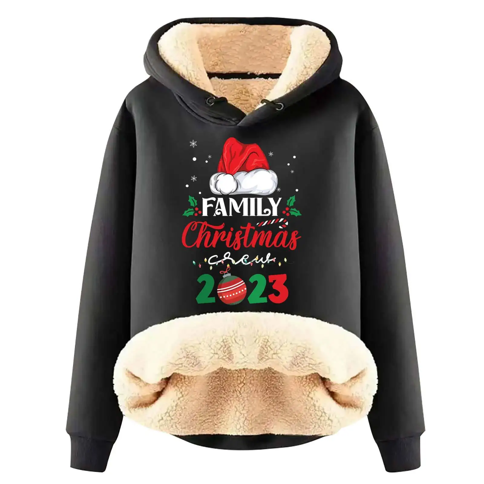 2023 Family Christmas Women Thick Fleece Hoodie Sweatshirt Fleece Lined Winter Velvet Warm Hoodie Long Sleeve Tops XY01
2023 Family Christmas Women Thick Fleece Hoodie Sweatshirt Fleece Lined Winter Velvet Warm Hoodie Long Sleeve Tops XY01