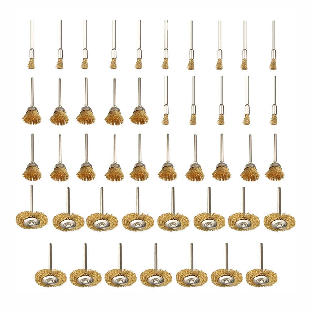 45Pcs/Set Copper Wire Wheel Brushes Polishing Grinding Wheel 6mm Shank Rotary Brush Rust Removal PolishingFor Dremel Rotary Tool
45Pcs/Set Copper Wire Wheel Brushes Polishing Grinding Wheel 6mm Shank Rotary Brush Rust Removal PolishingFor Dremel Rotary Tool