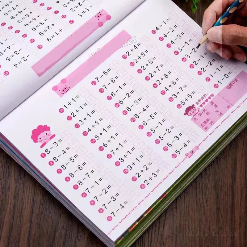 60 Pages / Book of Children's Addition and Subtraction Learning Math Students Handwriting Preschool Mathematics Exercise Books
60 Pages / Book of Children's Addition and Subtraction Learning Math Students Handwriting Preschool Mathematics Exercise Books