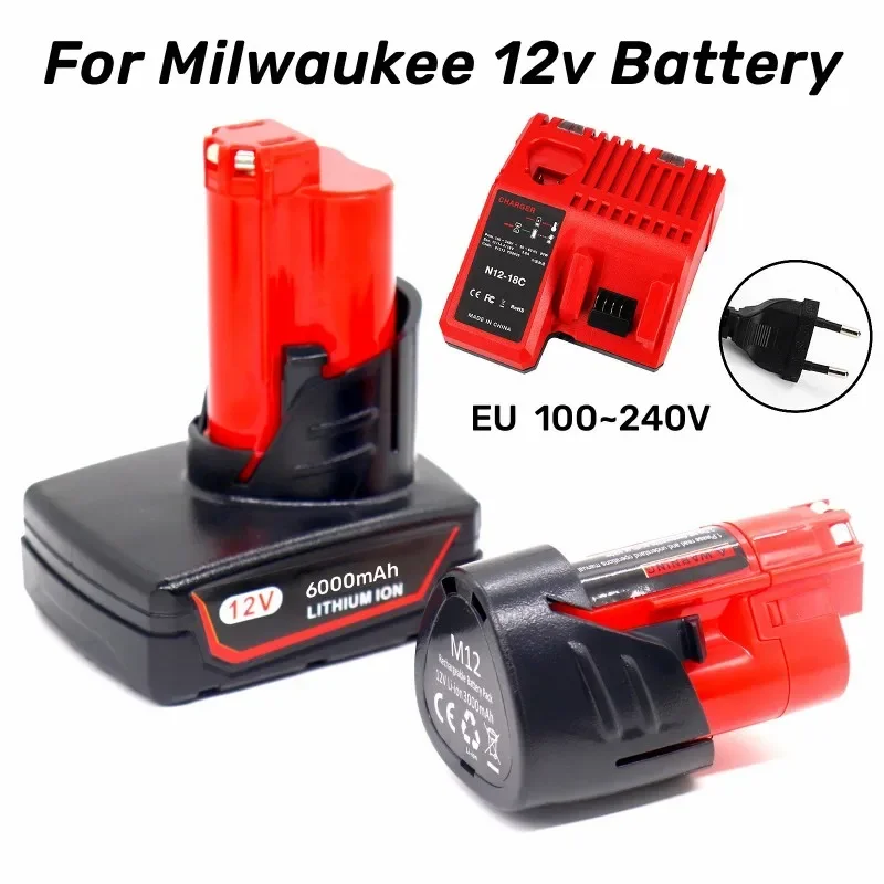3.0/6.0/9.0Ah 12V Screwdriver battery for milwaukee m12 12V XC Lithium-ion Battery 48-11-2460 2421 48-11-2411 Cordless Tools New
3.0/6.0/9.0Ah 12V Screwdriver battery for milwaukee m12 12V XC Lithium-ion Battery 48-11-2460 2421 48-11-2411 Cordless Tools New