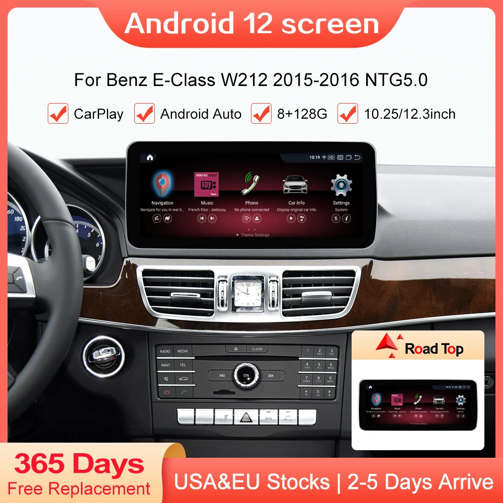 Android 12 Touch Screen for Mercedes Benz E Class W212 S212 2015-2016 8+128G Qualcomm Car Radio GPS Navigation Bluetooth WiFi
Android 12 Touch Screen for Mercedes Benz E Class W212 S212 2015-2016 8+128G Qualcomm Car Radio GPS Navigation Bluetooth WiFi