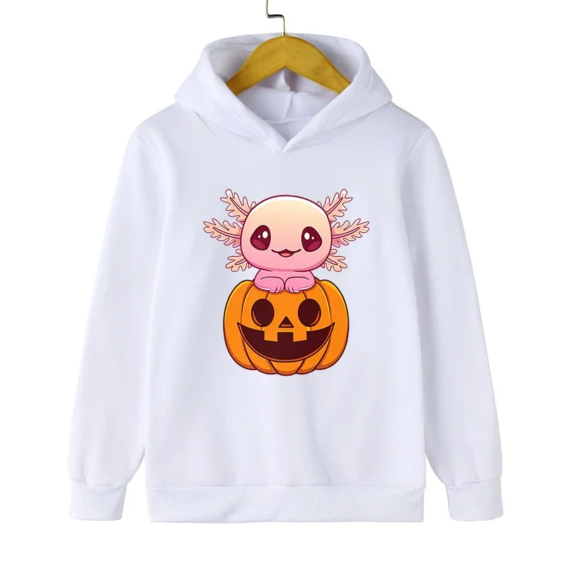 Axolotl Pumpkin Kawaii Kids Clothes Girls Harajuku Halloween Hoodie Cute Axolotl Streetwear Cartoon Halloween Boys Sweatshirts
Axolotl Pumpkin Kawaii Kids Clothes Girls Harajuku Halloween Hoodie Cute Axolotl Streetwear Cartoon Halloween Boys Sweatshirts