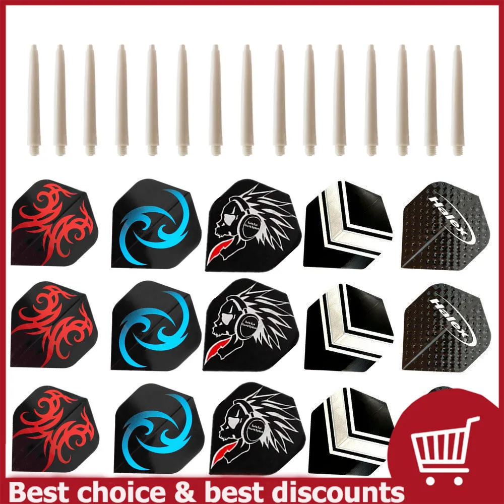 Fox Smiling 15pcs Nylon Dart Shafts And 15pcs Popular Darts Flights Dardos Dart Accessories For Indoor Games
Fox Smiling 15pcs Nylon Dart Shafts And 15pcs Popular Darts Flights Dardos Dart Accessories For Indoor Games