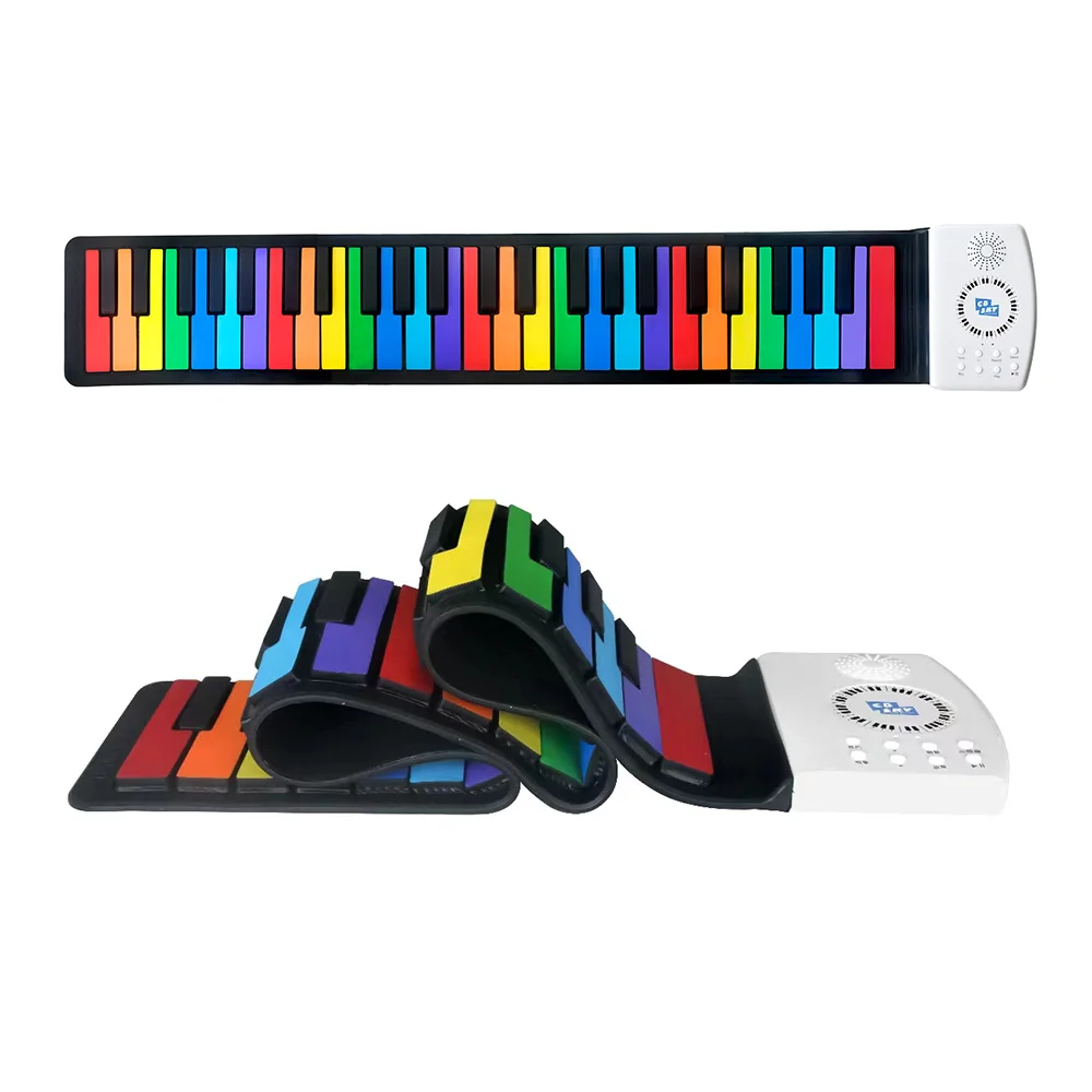 SJ-4902 49-key Color Hand-roll Piano Portable Foldable Hand-roll Piano Silicone Waterproof Keyboard 47 Sounds for Beginners
SJ-4902 49-key Color Hand-roll Piano Portable Foldable Hand-roll Piano Silicone Waterproof Keyboard 47 Sounds for Beginners
