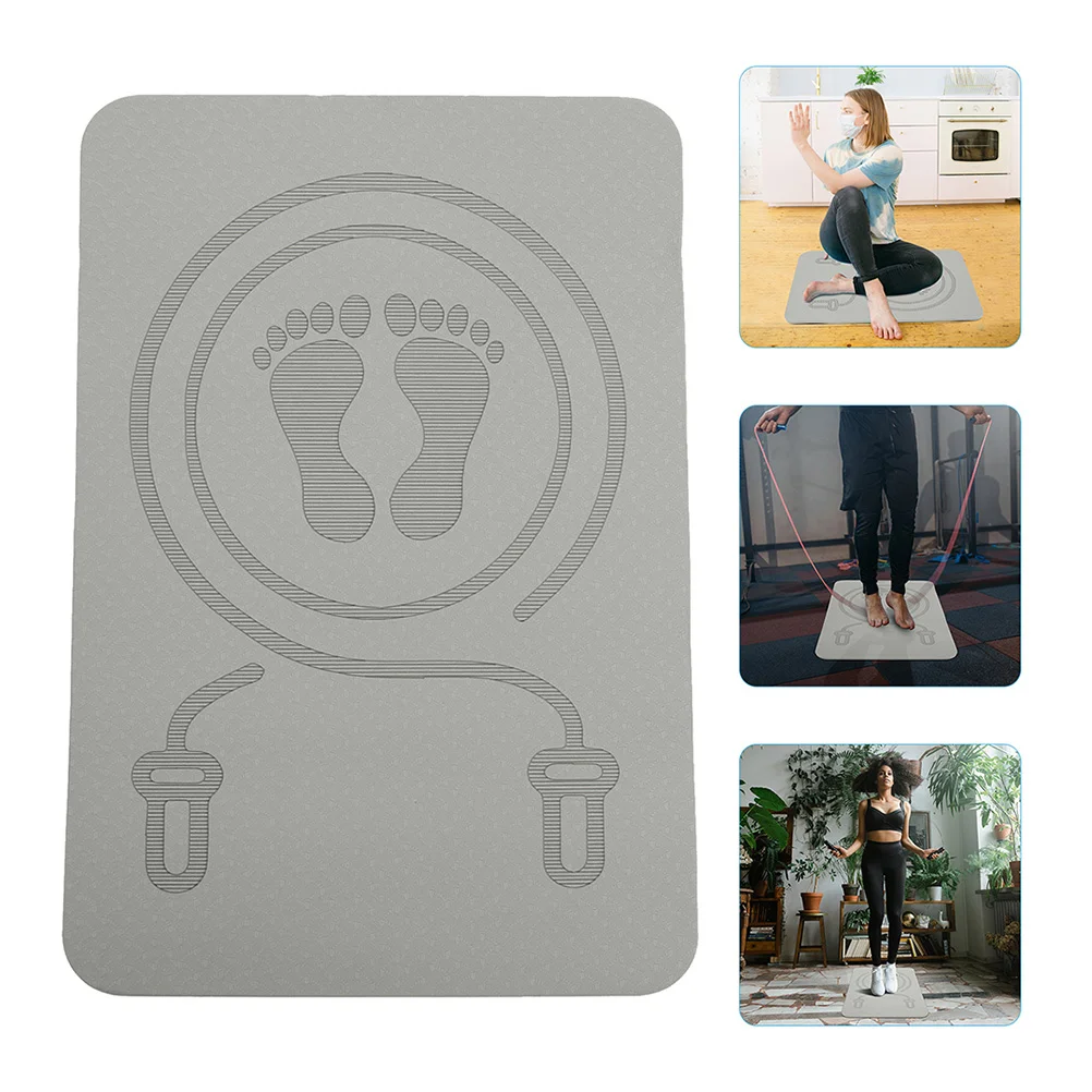 

Skipping Mat Yoga Food Quiet Pad Running Jump Rope Tpe Sports for Household Training Workout