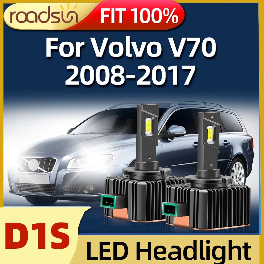 LED Headlights HID D1S Bulb 120W 45000LM 6000K Automobile Fit For Volvo V70 2008 2009 2010 2011 2012 2013 2014 2015 2016 2017 
LED Headlights HID D1S Bulb 120W 45000LM 6000K Automobile Fit For Volvo V70 2008 2009 2010 2011 2012 2013 2014 2015 2016 2017