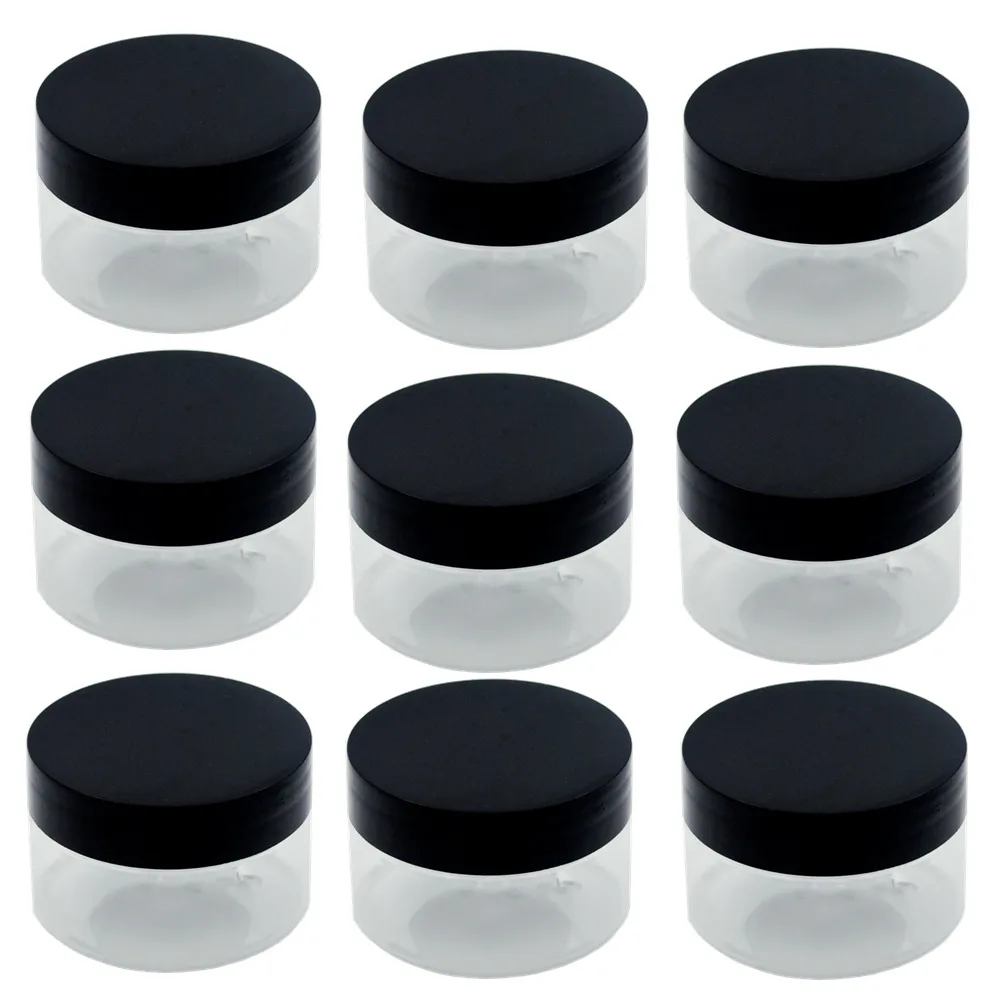 50PCS Wholesale 50ml ransparent Plastic Cosmetic Cream Jar with Black Cap Filling Bottle Empty Small Capacity
50PCS Wholesale 50ml ransparent Plastic Cosmetic Cream Jar with Black Cap Filling Bottle Empty Small Capacity