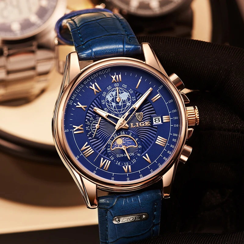 New LIGE Original Mens Watch Top Brand Luxury Waterproof Sports Date Clock Male Quartz Wrist Watches Men Moonswatch Montre Homme
New LIGE Original Mens Watch Top Brand Luxury Waterproof Sports Date Clock Male Quartz Wrist Watches Men Moonswatch Montre Homme