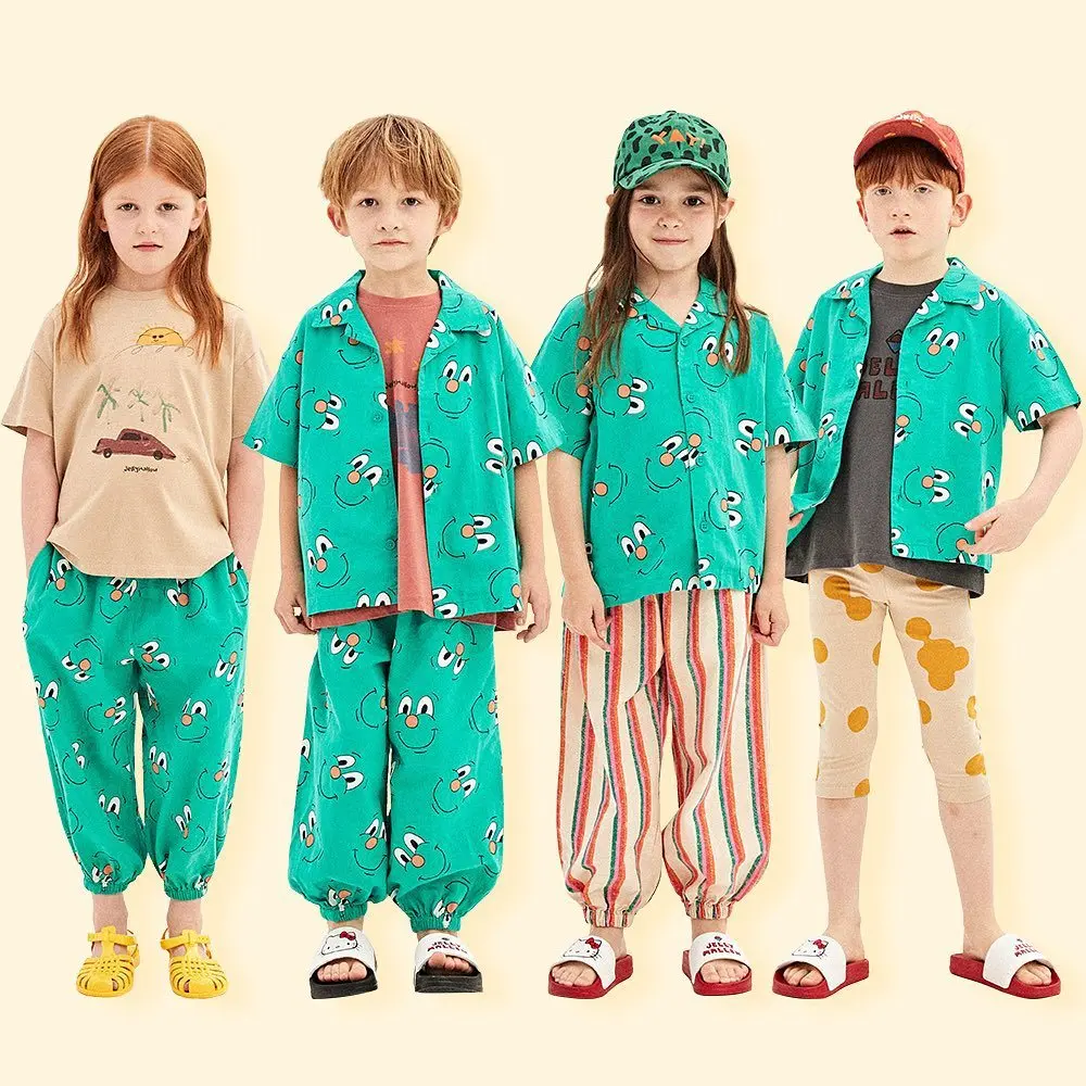 Children's Clothing Baby Boy T-shirt Girl Shirt Cotton Cartoon Smiling Face Printed Shirt+Casual Pants Two Piece Set 2023 Summer
Children's Clothing Baby Boy T-shirt Girl Shirt Cotton Cartoon Smiling Face Printed Shirt+Casual Pants Two Piece Set 2023 Summer