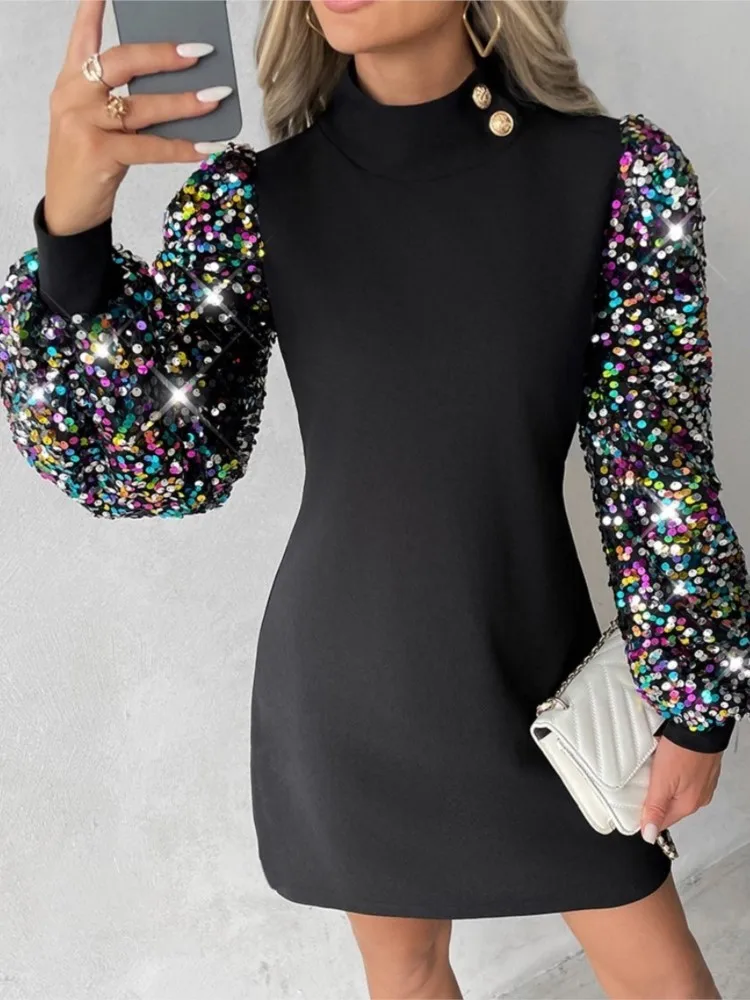 Fashion Lace Puff Sleeve Elegant Dress For Women New 2024 Spring Autumn Office O Neck Black Package Hip Mini Dresses Robe Femme
Fashion Lace Puff Sleeve Elegant Dress For Women New 2024 Spring Autumn Office O Neck Black Package Hip Mini Dresses Robe Femme