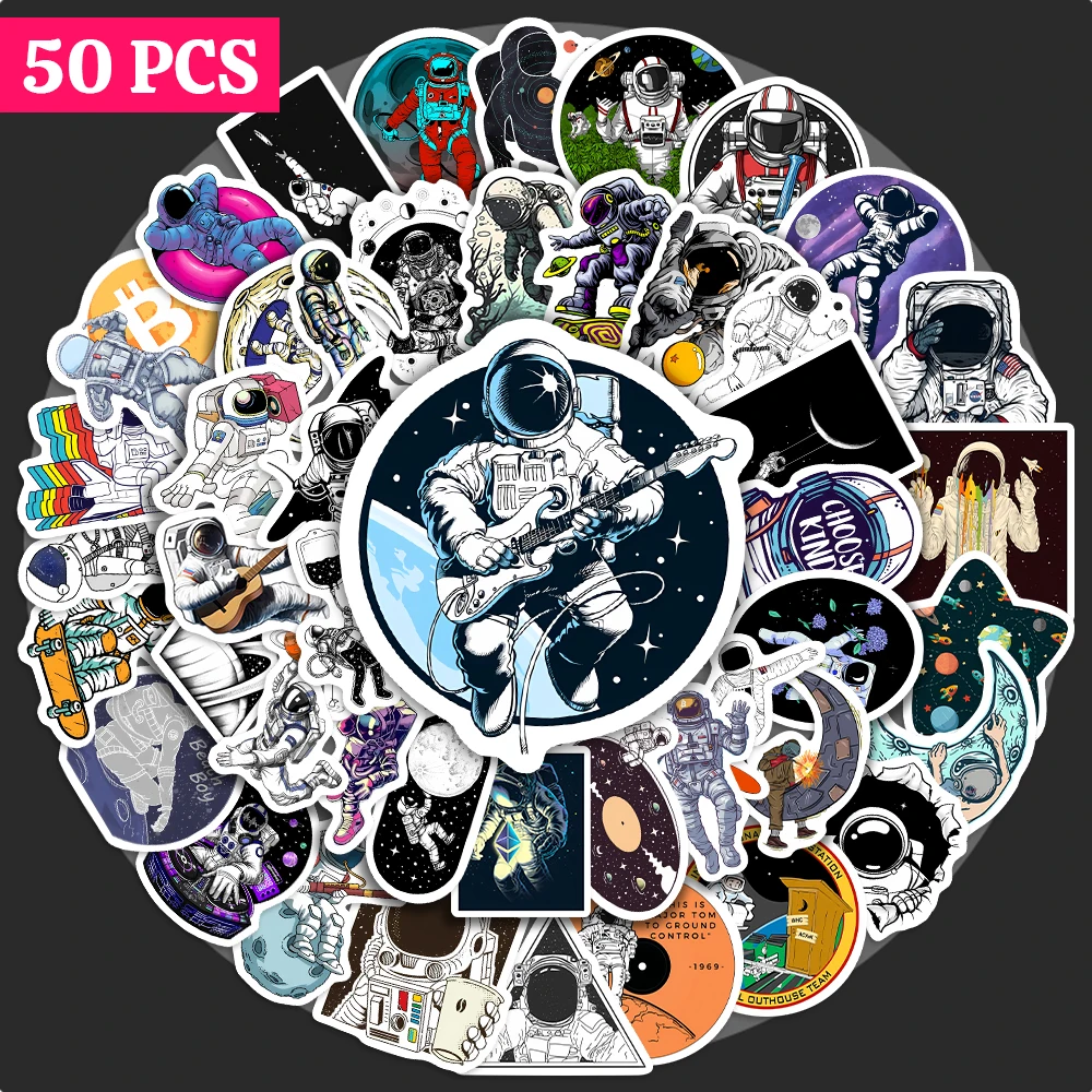 10/25/50Pcs Graffiti Astronaut Stickers Outer Space Waterproof PVC Scrapbooking Material for Notebooks Laptop Luggage Guitar Toy
10/25/50Pcs Graffiti Astronaut Stickers Outer Space Waterproof PVC Scrapbooking Material for Notebooks Laptop Luggage Guitar Toy