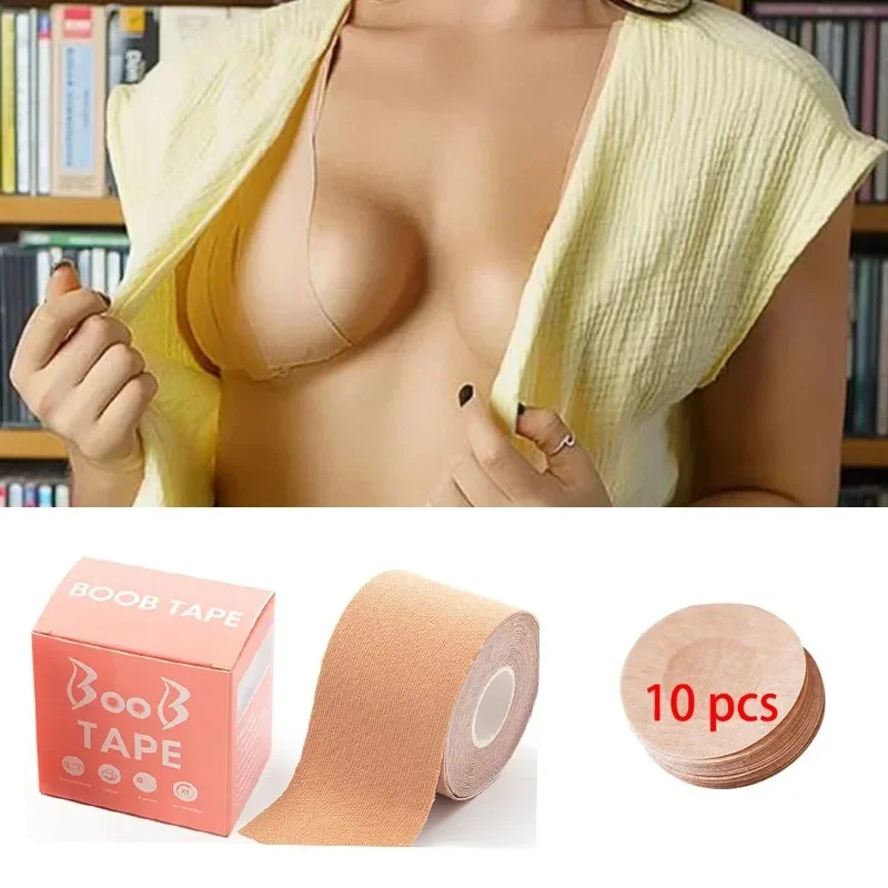 

Boob Tape Bras Women Adhesive Invisible Bra Nipple Pasties Covers Breast Lift Tape Push Up Bralette Strapless Pad Sticker