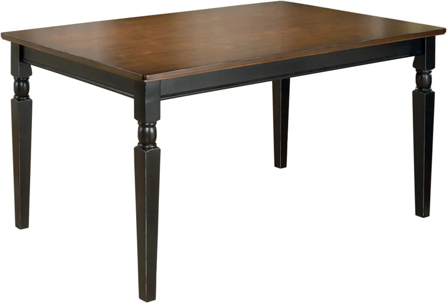 

Signature Design by Ashley Owingsville Rustic Farmhouse Dining Room Table, Black & Brown