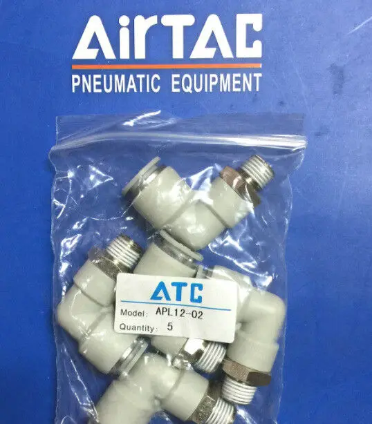 

1Bag/5pcs New AirTAC APL12-02 APL1202 Fittings