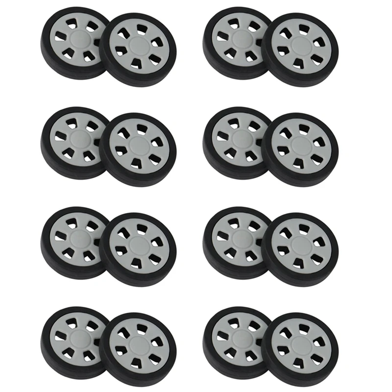 

16X Luggage Accessories Wheels Aircraft Suitcase Pulley Rollers Mute Wheel Wear-Resistant Parts Repair 50X12mm